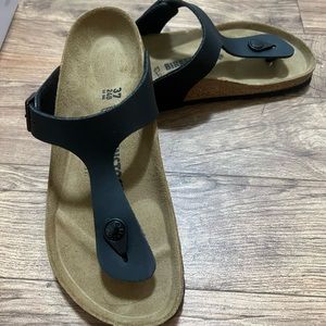 Birkenstock Gizeh Black Size 37 Regular Like NEW